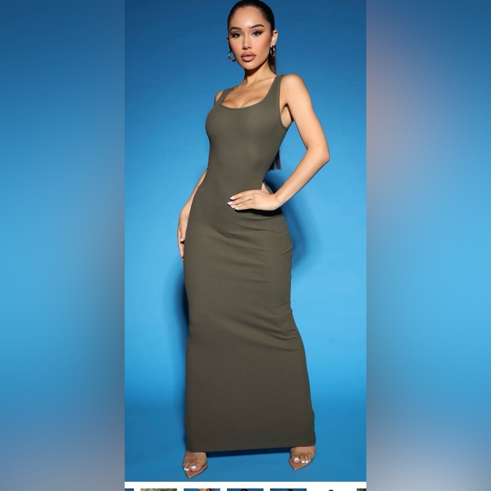 Mulberry Street Maxi Dress - Olive